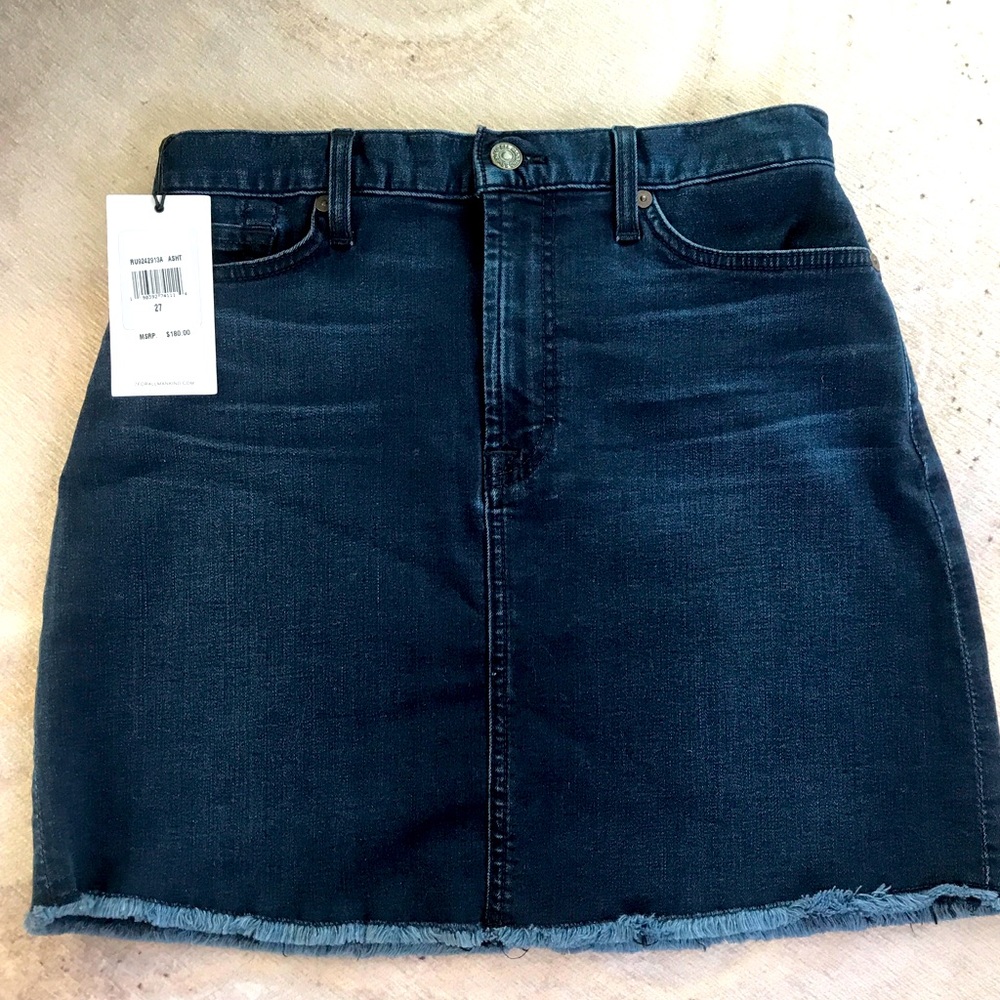7 For All Mankind denim skirt size 27 NWT!